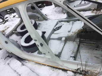 Порог с стойкой правый Citroen  C4 Grand Picasso 2014> б/у